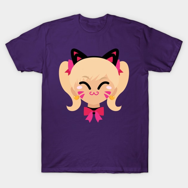 D.Va Cute Cat Skin T-Shirt by Alice_Wieckowska